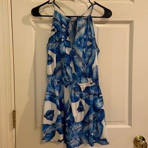 Tropical print playsuit romper from Fab’rik